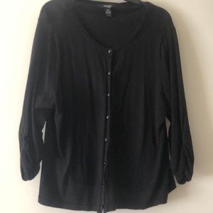 Black button down cardigan